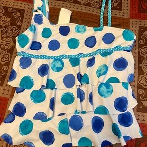 Brand New Justice Swim Swimsuit Top Size: 14!